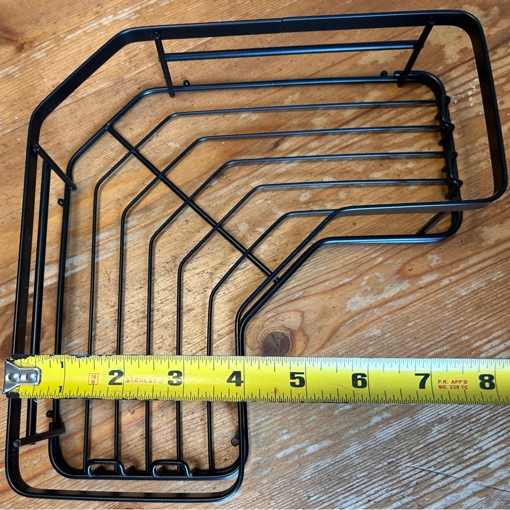 Corner Shower Caddy Bathroom Shelf Organizer Rack Rust Resistant Matte Black